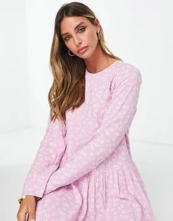 Y.A.S Hunter Ditsy Mini Dress In Lavender For Women Pastel Lavender -Women's Y.A.S Sales Shop unnamed file 943