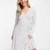 Y.A.S Hannah Printed Jersey Wrap Dress In White For Women Bright White Aop -Women's Y.A.S Sales Shop unnamed file 950