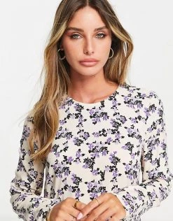 Y.A.S Hunter Floral Mini Dress In Cream For Women Ecru 10 Y.A.S Hunter Floral Mini Dress In Cream For Women Ecru -Women's Y.A.S Sales Shop unnamed file 968